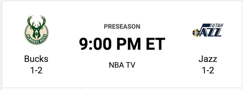 Horario de los partidos de la NBA